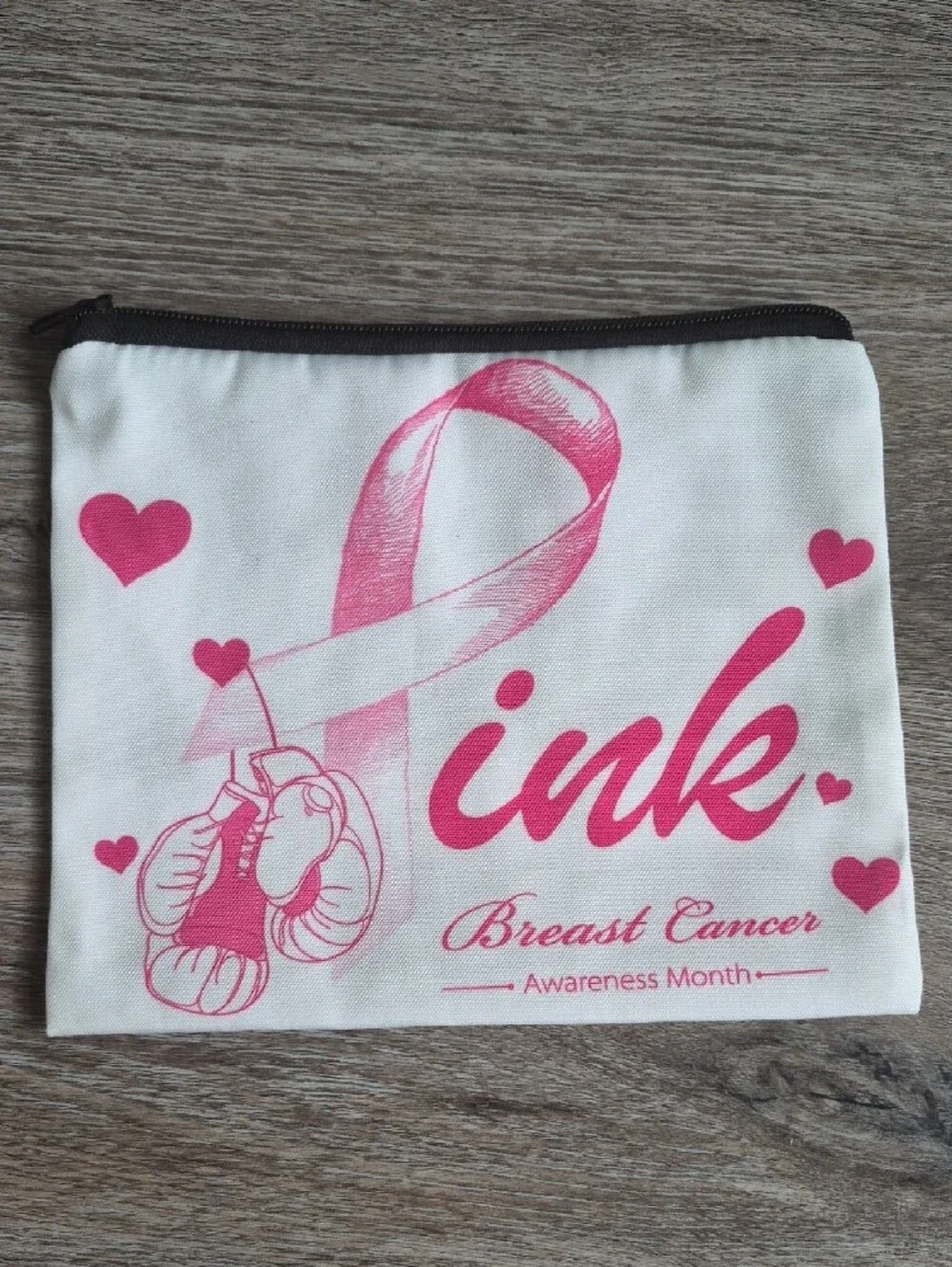 Breast Cancer Awareness Bundle With Pocket Socks, Make Up Bag And 2 Pillowcases